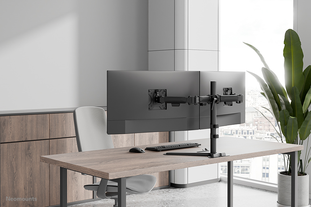 Neomounts DS45-600BL2 Monitorständer für zwei Bildschirme 10-32"